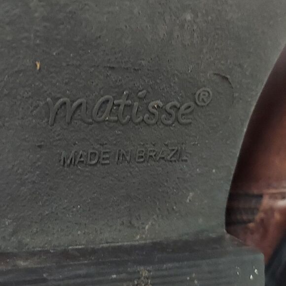 Matisse Leather Suede Tan Buckle Riding Boots Sz 7 - Picture 7 of 11